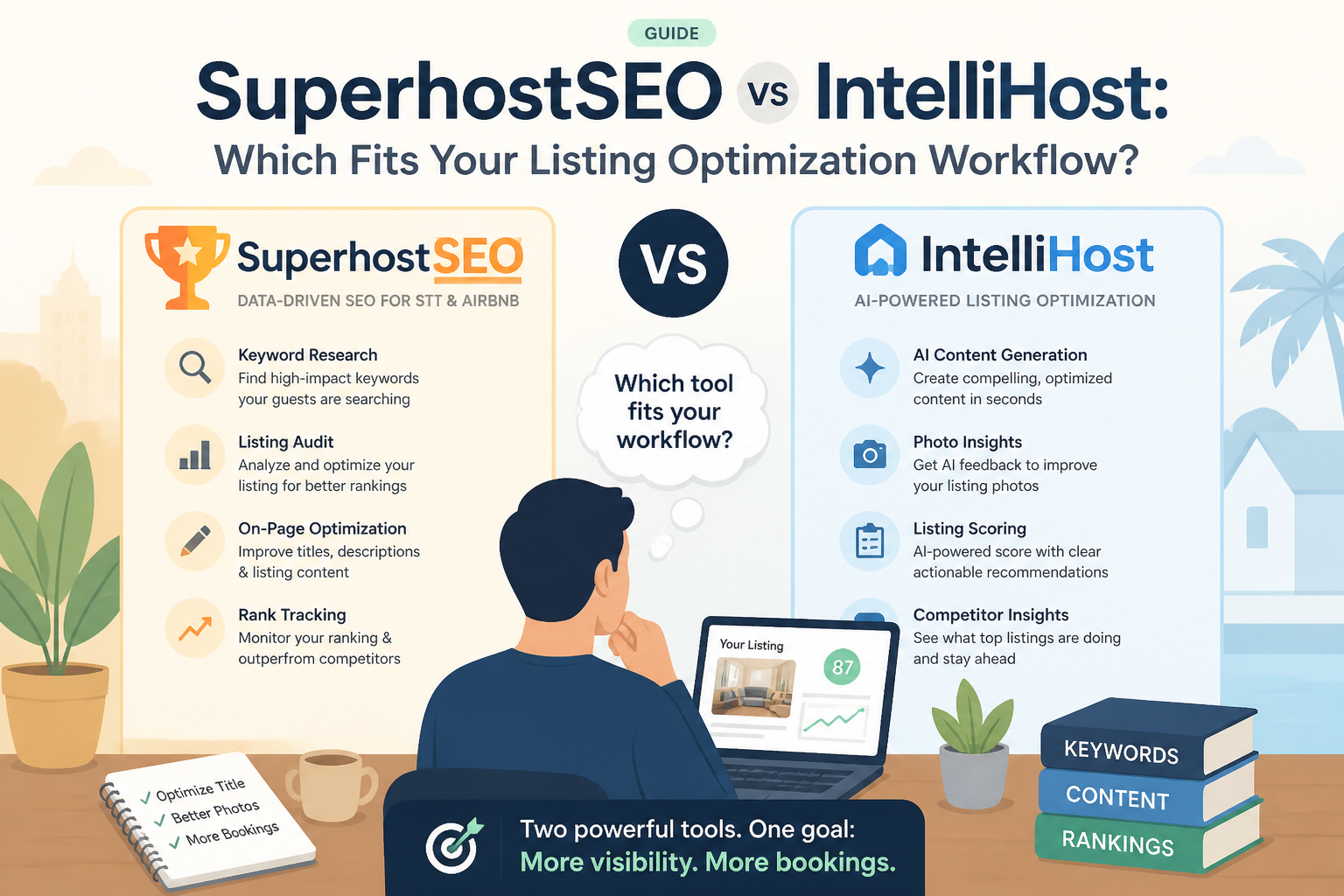 SuperhostSEO vs IntelliHost: Which Fits Your Listing Optimization Workflow?