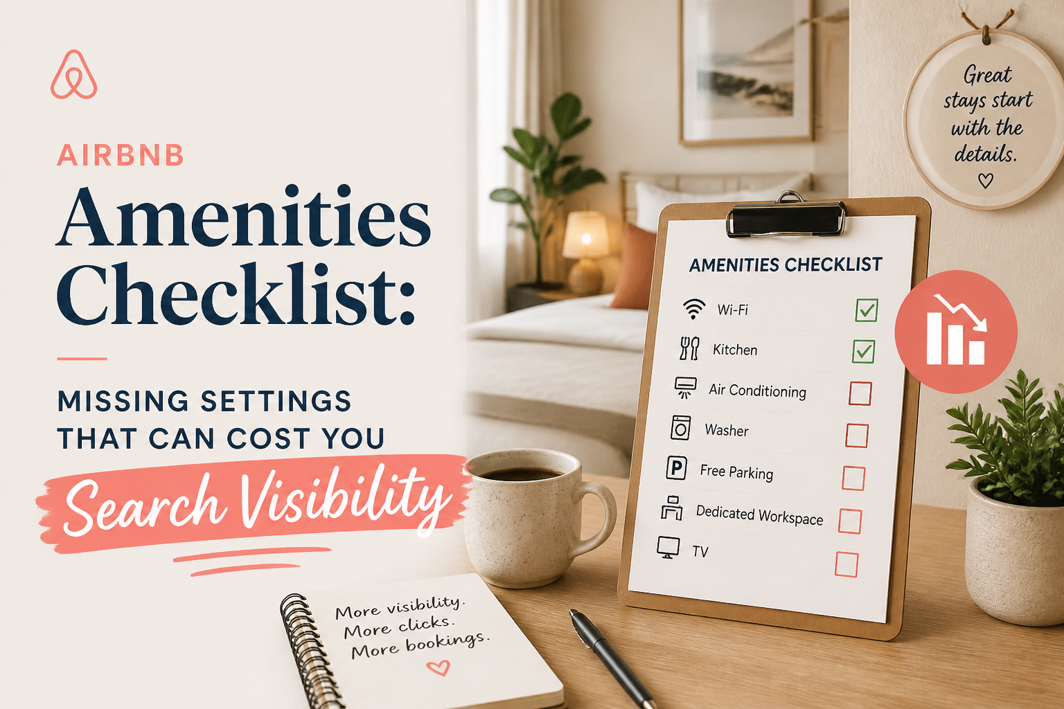 Airbnb Amenities Checklist: Missing Settings That Can Cost You Search Visibility