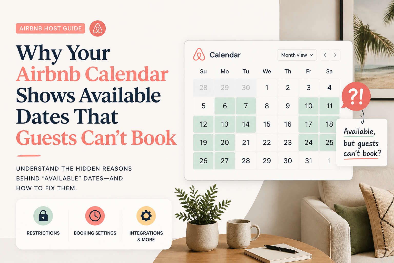 Why Your Airbnb Calendar Shows Available Dates That Guests Can't Book