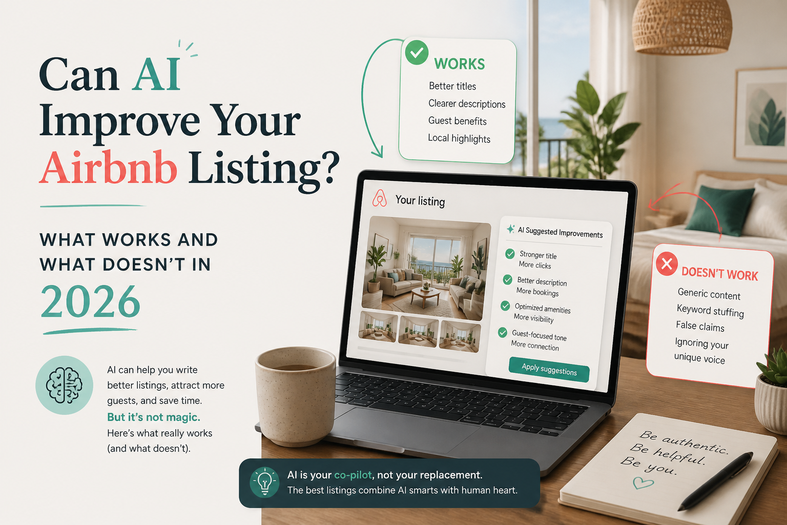 Can AI Improve Your Airbnb Listing? What Works and What Doesn't in 2026