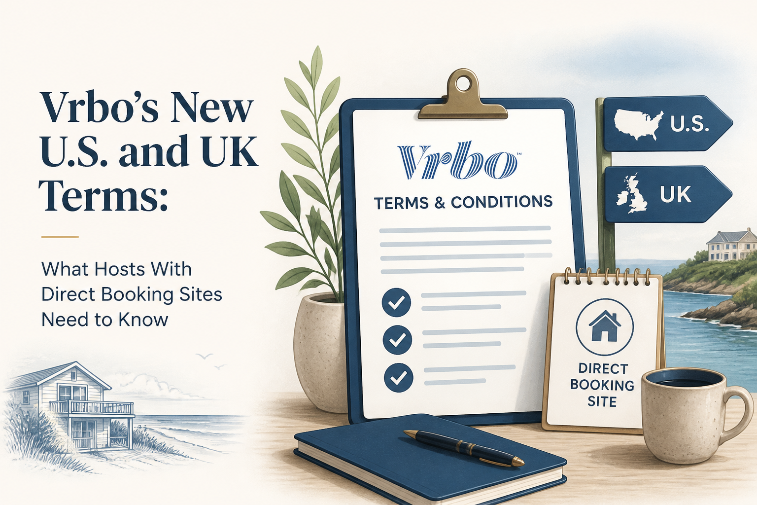 Vrbo’s New U.S. and UK Terms: What Hosts With Direct Booking Sites Need to Know