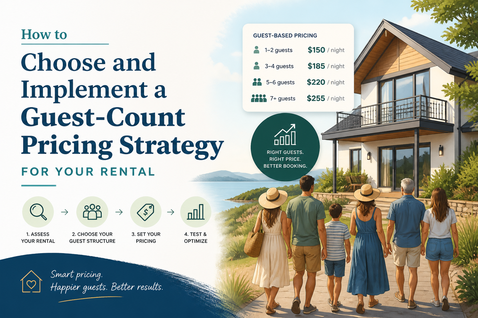 How to Choose and Implement a Guest-Count Pricing Strategy for Your Rental